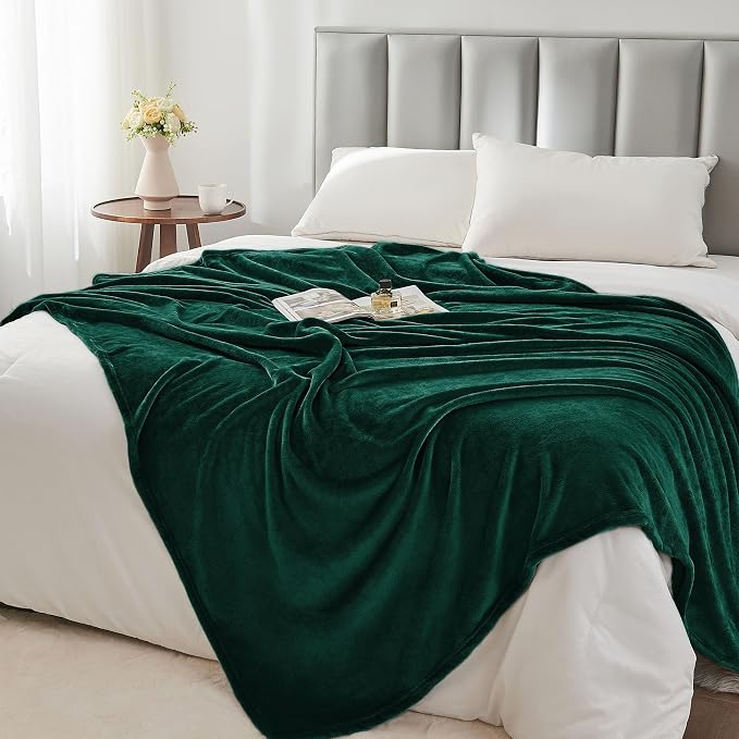 BEDELITE Fleece Blanket Christmas Forest Green Throw Blankets - Image 6