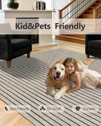 Latte&Fog 9x12 Area Rug for Living Room, Extra Large Beige Modern Abstract - Image 7