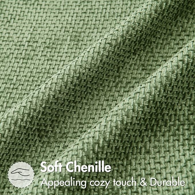 MIULEE Pack of 2 Couch Throw Pillow Covers 20x20 Inch Sage Green Modern Boho - Image 6