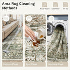 6x9 Area Rugs for Living Room Non-Slip Washable Rugs 6x9 Vintage Rug for - Image 4
