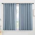 RYB HOME Semi Sheer Curtains 63 inch Length, Light Filtering Airy Privacy by RYBHOME