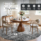 Round Rug 8ft Circle Rug Washable: Carpet Circular Area Rug - Image 3