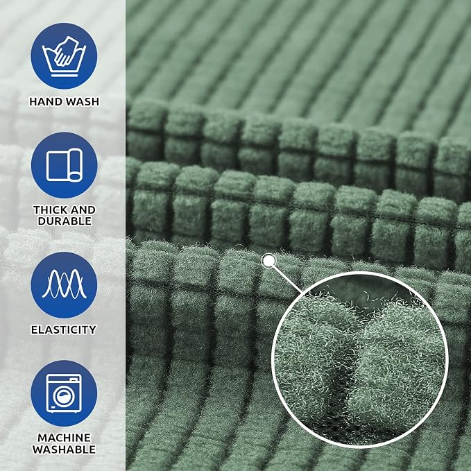 KEKUOU Stretch Oversized Sofa Slipcover 1 Piece Couch Sofa Cover Furniture - Image 3