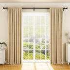 YaFex Curtain Rods 2 Pack 32-144 Inch, Heavy Duty 1 Inch Curtain Rod, Modern - Image 2