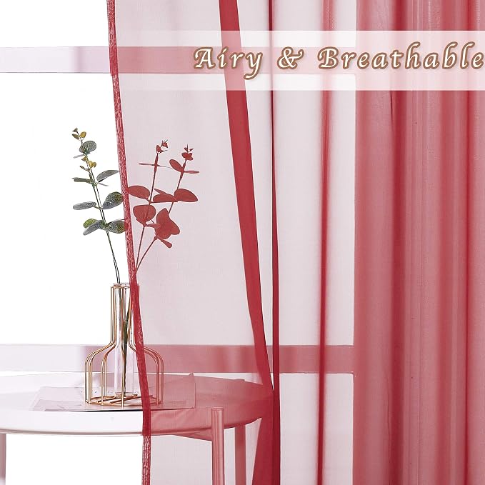 NICETOWN Sheer Window Curtains Panels - Image 3