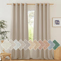 NICETOWN Thick Linen Blend 108 inches Long Curtains, Grommet Bedroom Window by NICETOWN