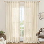 LAMIT Extra Wide Linen Curtains by LAMIT