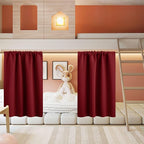 RYB HOME Half Curtain Tiers 36 inch Length, Rod Pocket Summer Heat Blocking by RYBHOME