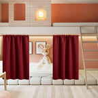 RYB HOME Basement Bathroom Kitchen Cafe Blackout Privacy Curtains, Short by RYBHOME