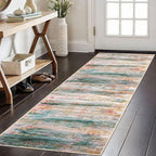 KOZYFLY Modern Abstract Kitchen Runner Rug, 2x6 Washable Rug Runner Non-Slip by KOZYFLY