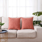 HPUK Linen Throw Pillow Covers Pack of 2, 18x18 Inch Accent Cushion Covers - Image 2