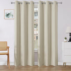 Joydeco Blackout Curtains 84 Inch Length 2 Panels Set, Thermal Insulated Long by JOYDECO