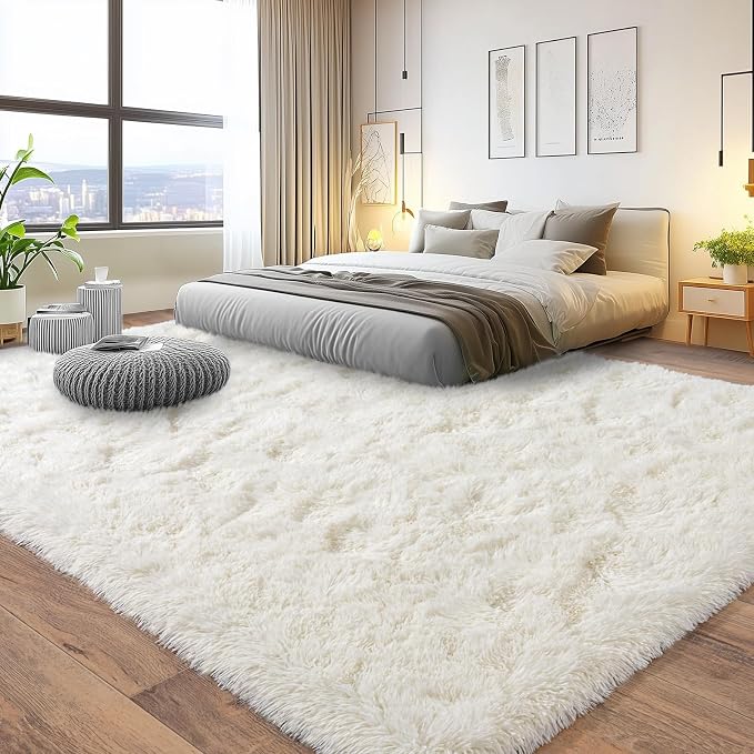 Pionblank Large Area Rug for Living Room 10x14, Fuzzy Modern Shag Rug, Fluffy - Image 2