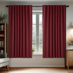 Deconovo Blackout Curtains, Thermal Insulated, W70 x L63 2 Panels, Back Tab by Deconovo