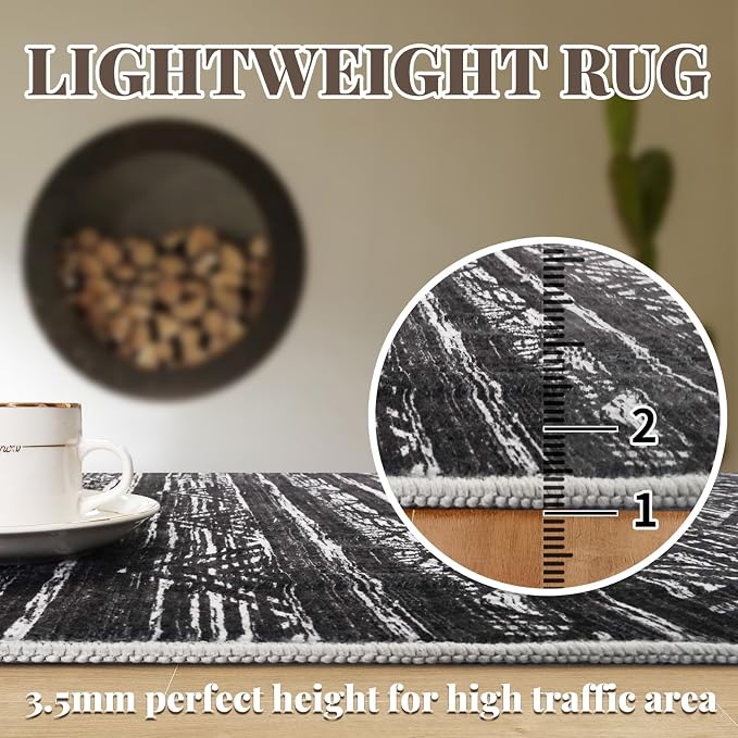 2x3 Washable Entryway Area Rug: Moroccan Small Runner Rug - Image 6