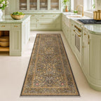 Hazo Haus Non Slip 2x5 Gold Brown Bathroom Runner Rug - Image 6