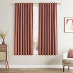 Guken 100% Blackout Curtains 63 Inch Length 2 Panels Set by Guken