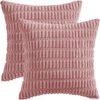 MIULEE Pack of 2 Corduroy Decorative Throw Pillow Covers 20x20 Inch Soft Boho - Image 6