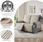 TAOCOCO 100% Waterproof Oversized Recliner Loveseat Cover, Non Slip Extra Wide - Image 5