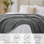 BEDELITE King Size Blanket for Bed, 300GSM Soft & Warm Fleece Blanket, - Image 2