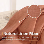 BGment Linen Semi Sheer 80 Inch Curtains - Image 3