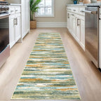 Lansny Modern Abstract Runner Rug 2.6x8 - Image 2