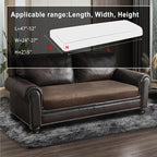 Leather Look Couch Cushion Covers Sofa Seat Slipcovers Sets Couches Furniture - Image 3