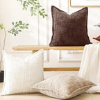 HPUK Fall Chenille Soft Throw Pillow Covers 18x18 Set of 2, Accent Cushion - Image 6