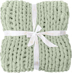 Bigacogo Chunky Knit Throw Blanket - Image 7