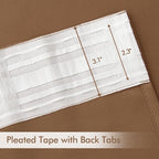 MIULEE Back Tab Blackout Curtains 96 Inch Long 2 Panels Set - Image 4