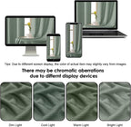 OWENIE Bob Valance Curtains 18 Inch Length 1 Piece, Faux Linen Slub Solid Green - Image 7