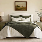 EVERGRACEHOME Modern Checkered Chenille Throw Blanket, Soft Cozy Plaid Knitted - Image 4
