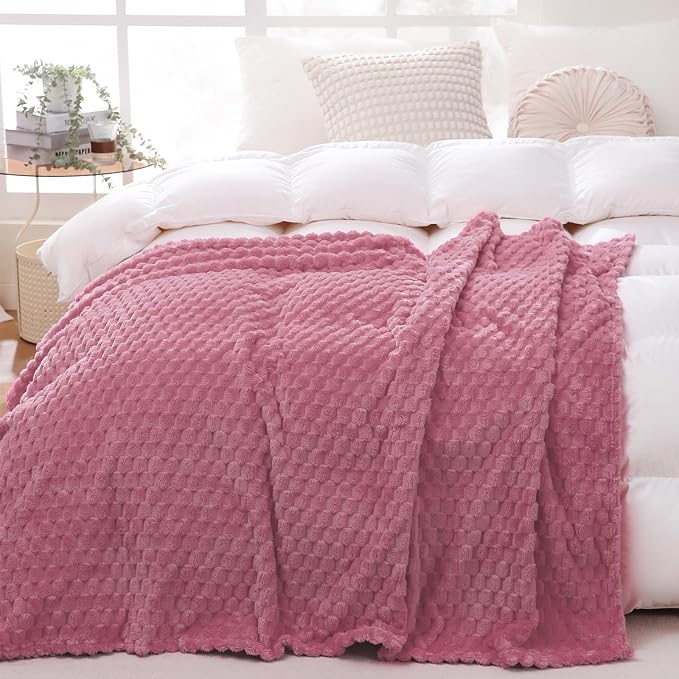 Dusty Pink Throw Blanket 50"×60" inches Gifts - Image 2