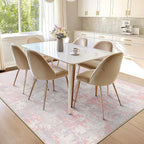 Washable Area Rugs 9'x12' Non-Slip Modern Abstract Soft - Image 7
