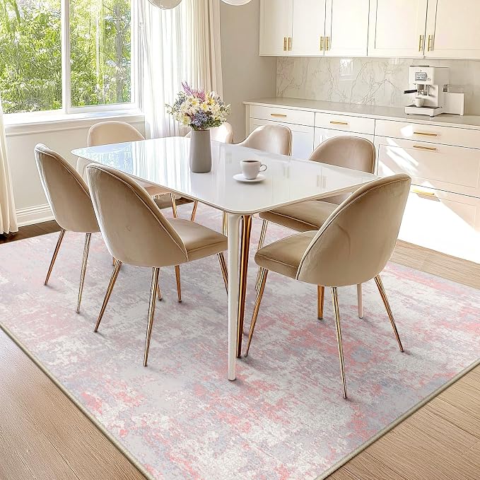 Washable Area Rugs 5'x7' Non-Slip Modern Abstract Soft - Image 9