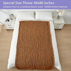 Bigacogo Chunky Knit Throw Blanket - Image 6