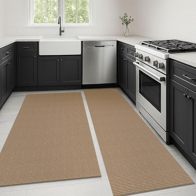 KOZYFLY Boho Area Rug Runner Sets of 2Pcs 2x6 and 3x5 Washable Entry Rugs Non by KOZYFLY