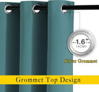 NICETOWN Blackout Room Divider Curtains 118 inches Long 2 Panels, Grommet - Image 2