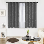 Deconovo Kitchen Curtains, Short Blackout Drapes 52 x 54 Inch, Thermal - Image 2