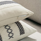 MIULEE Set of 2 Gray Boho Decorative Lumbar Pillow Covers 12x20 Inch Farmhouse - Image 5