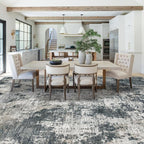 9x12 Area Rug for Living Room, Washable Modern Abstract Large Area Rug Neutral - Image 5