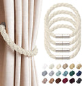 NICEEC 4 Pack Strong Magnetic Curtain Tiebacks Modern Simple Style Drape Tie by NICEEC