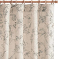 jinchan Floral Curtains Lined Linen Blend Curtain by JINCHAN