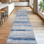 KOZYFLY Modern Abstract Washable Rug Runner 2.6x14 Hallway Rug Runner Non-Slip - Image 3