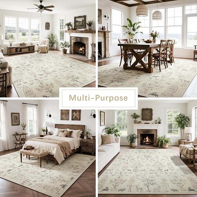 Washable Rugs 8x10 Area Rugs for Living Room, Dining Room- Large Ultra Soft - Image 5
