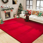 Amearea Large Modern Area Rugs for Bedroom Living Room, 5x8 Feet Red Thickened - Image 7