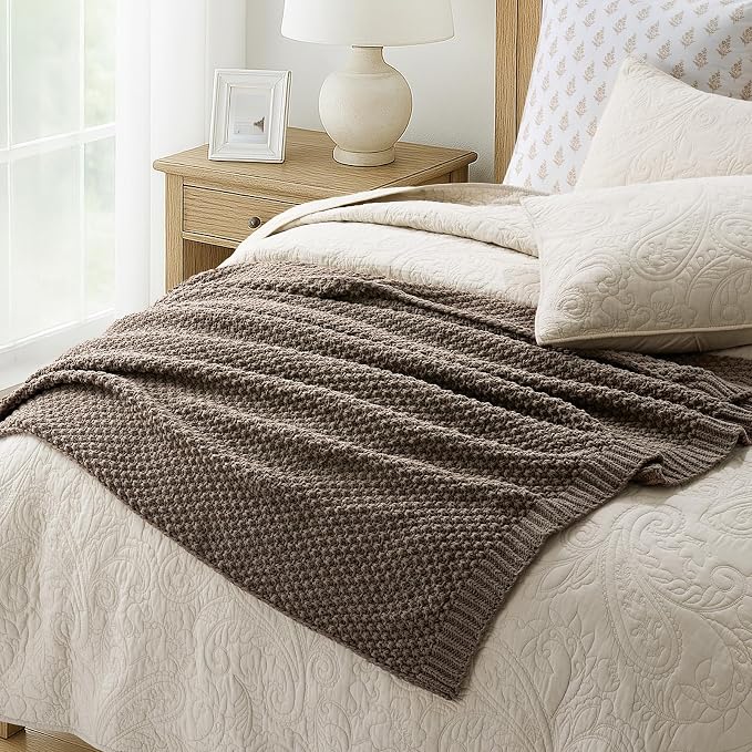 EVERGRACEHOME Chunky Chenille Knit Throw Blanket - Image 6