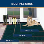 Smiry Front Door Mat Outside Entrance, Heavy Duty Sturdy Natural Rubber Doormat - Image 2