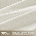 MIULEE Pinch Pleated Thick Linen Curtains 84 Inches Long 2 Panels - Image 4