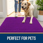 OLANLY Dog Door Mat for Muddy Paws 30x17, Absorbs Moisture and Dirt, Absorbent - Image 6